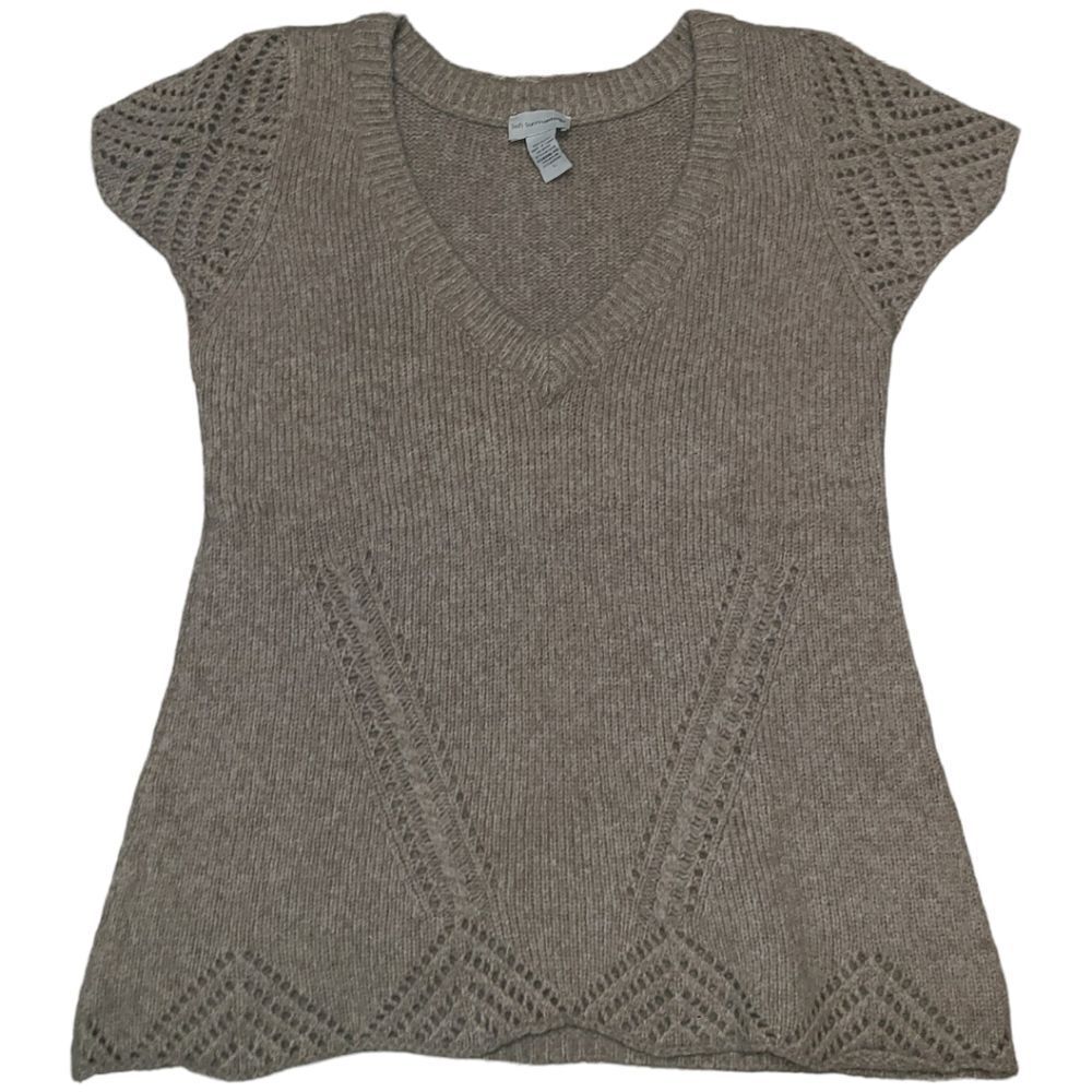 Soft Surroundings Cap Sleeve Sweater Blouse